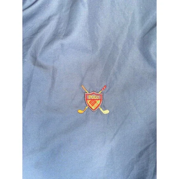 Vintage Polo Golf Ralph Lauren Windbreaker Pullover Jacket XL - Navy Blue Mesh L - Picture 4 of 7